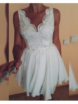 Balta proginė suknelė ANA
